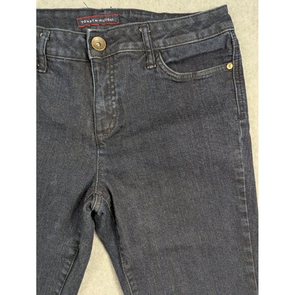Tommy Hilfiger Jeans Womens 10R Dark Wash Classic Bootcut Stretch Denim Pants - Picture 3 of 16